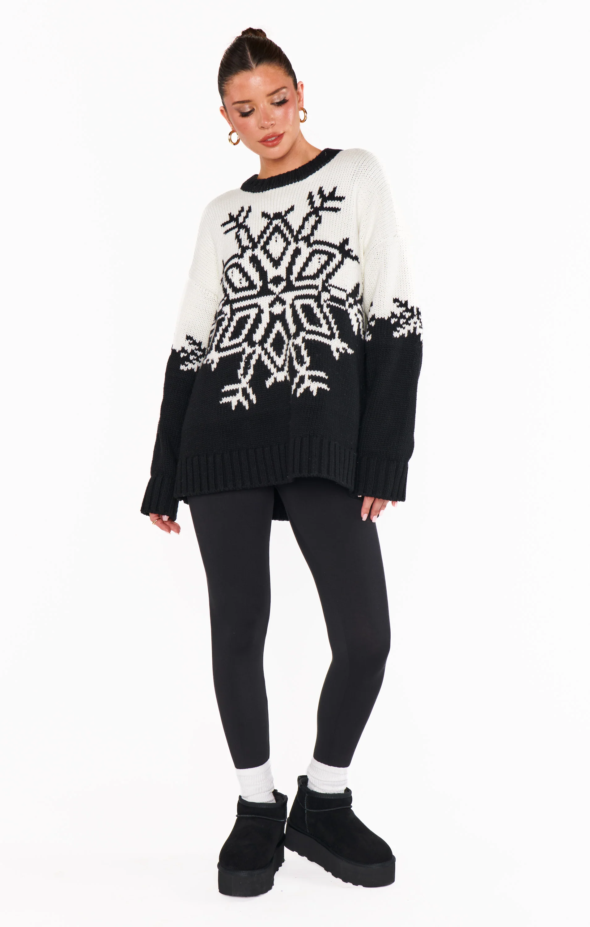 Stowe Sweater ~ Snowflake Knit - Image 14
