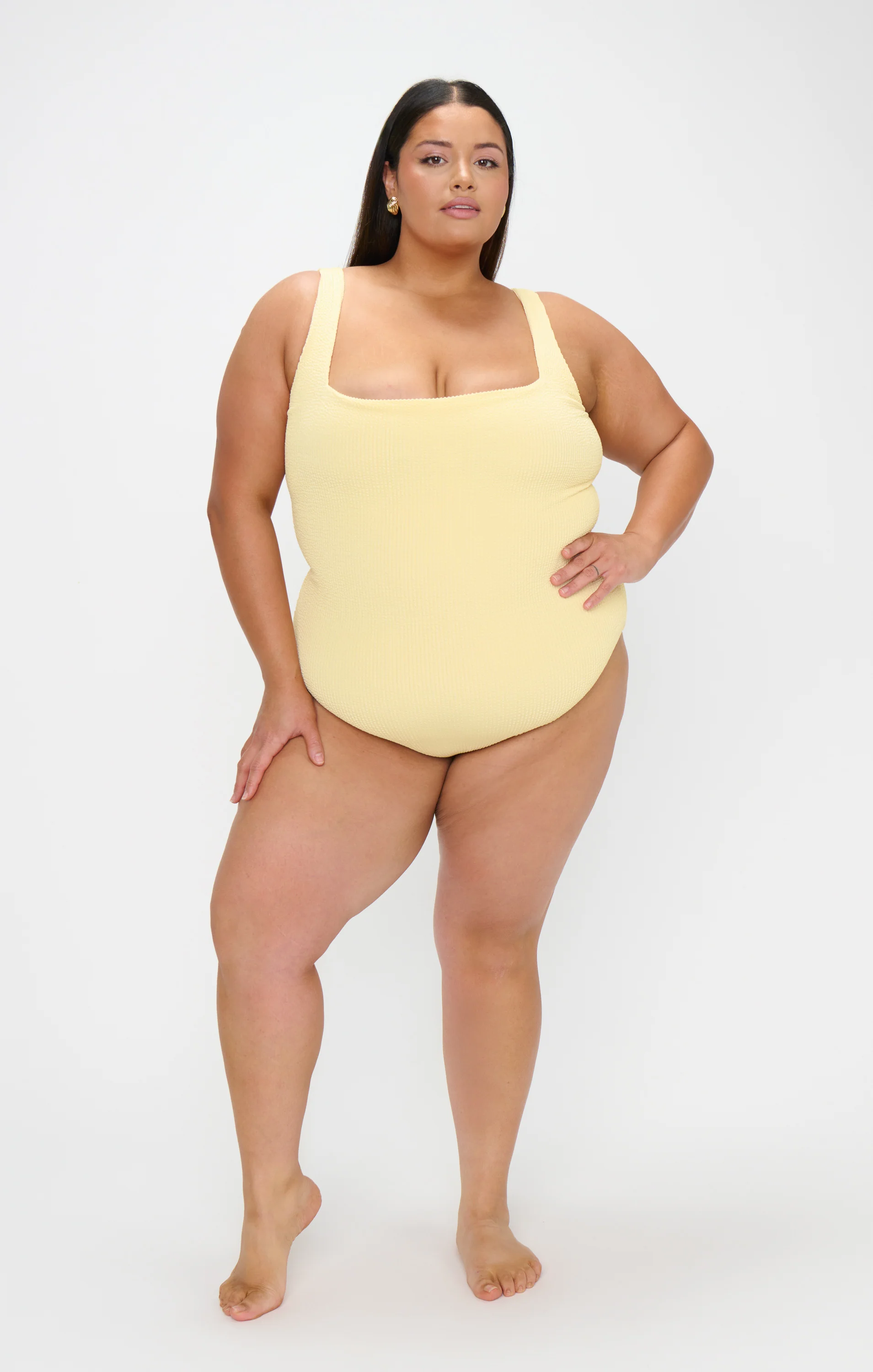 The Scrunch One Piece ~ Butter Yellow Scrunch - Image 6