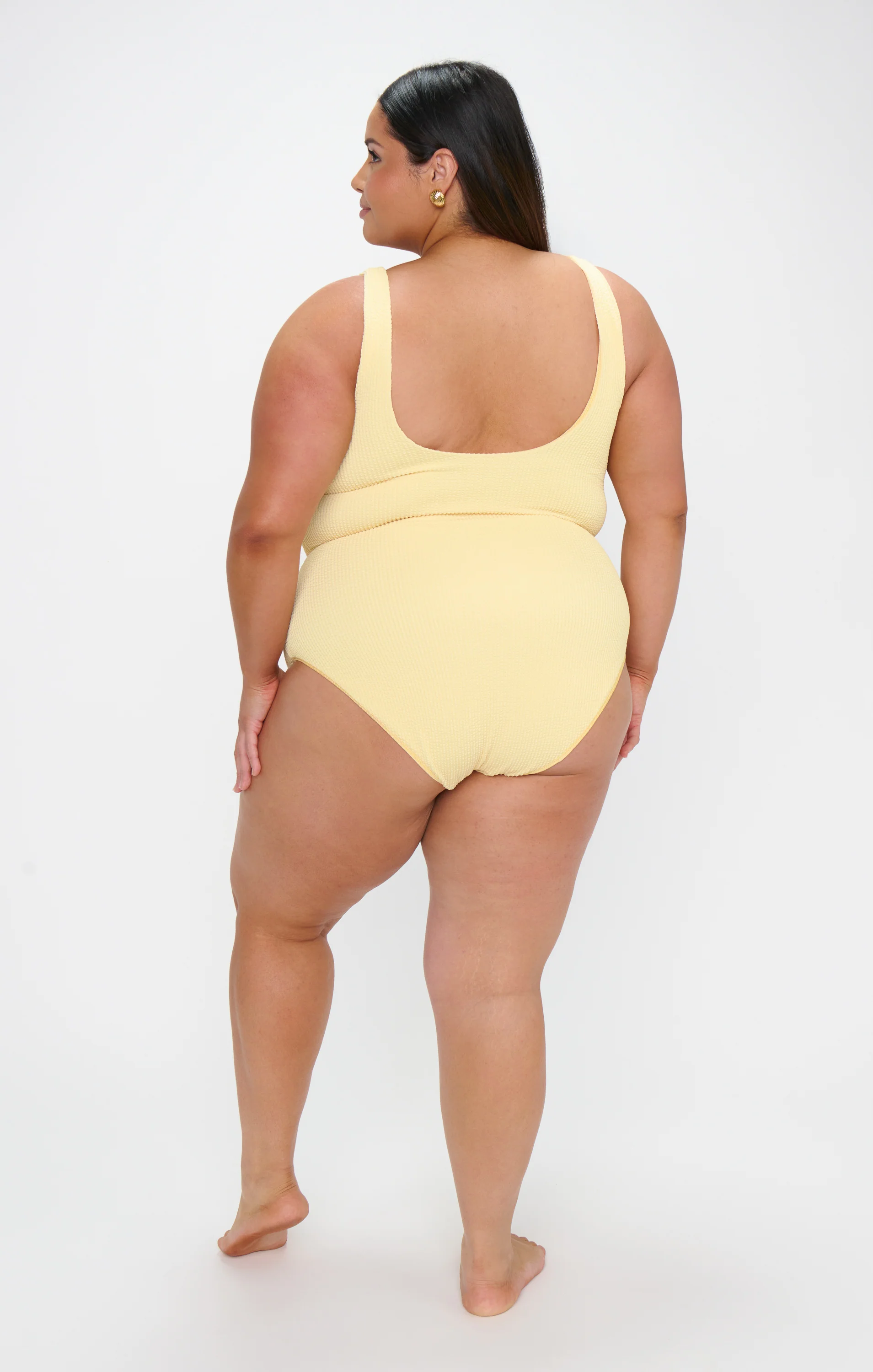 The Scrunch One Piece ~ Butter Yellow Scrunch - Image 8