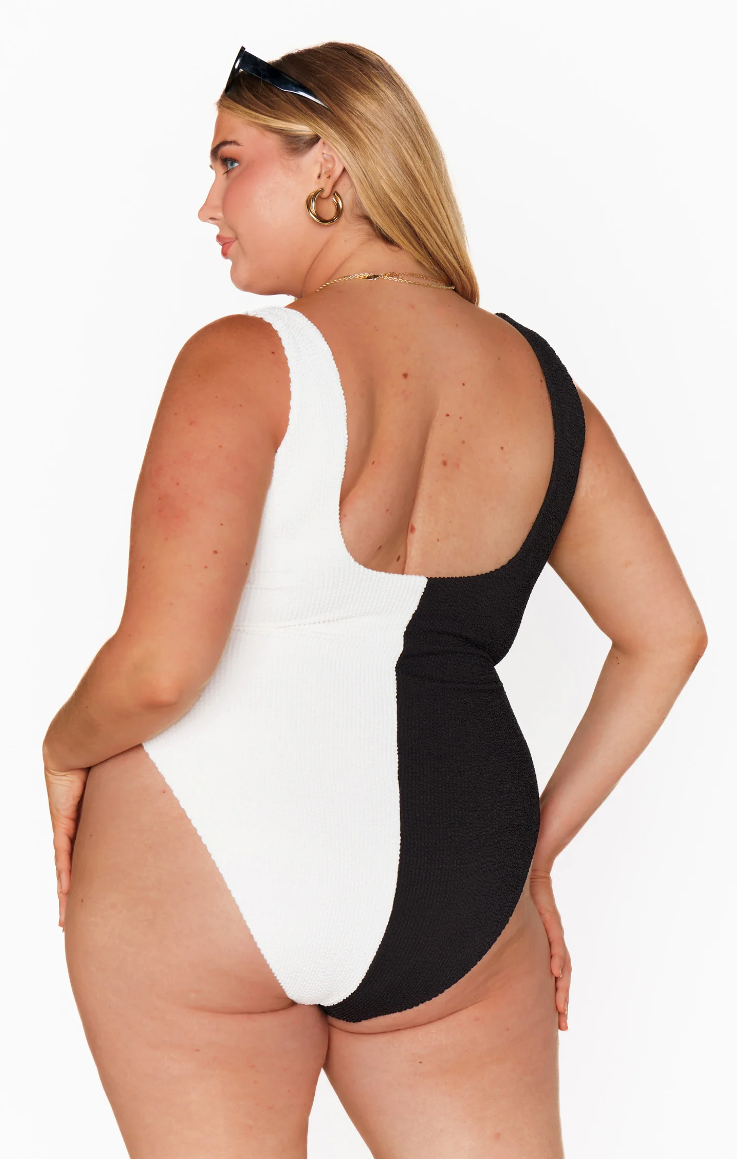 The Scrunch One Piece ~ Domino Colorblock Scrunch - Image 15