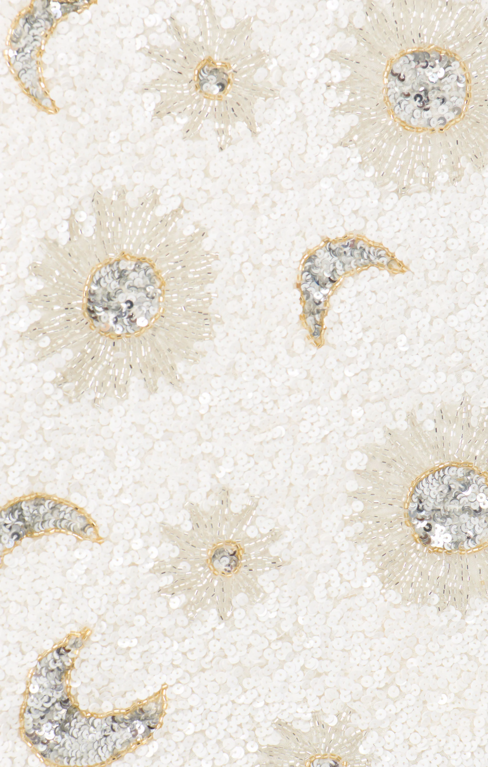 Tish Top ~ White Celestial Sequins - Image 6