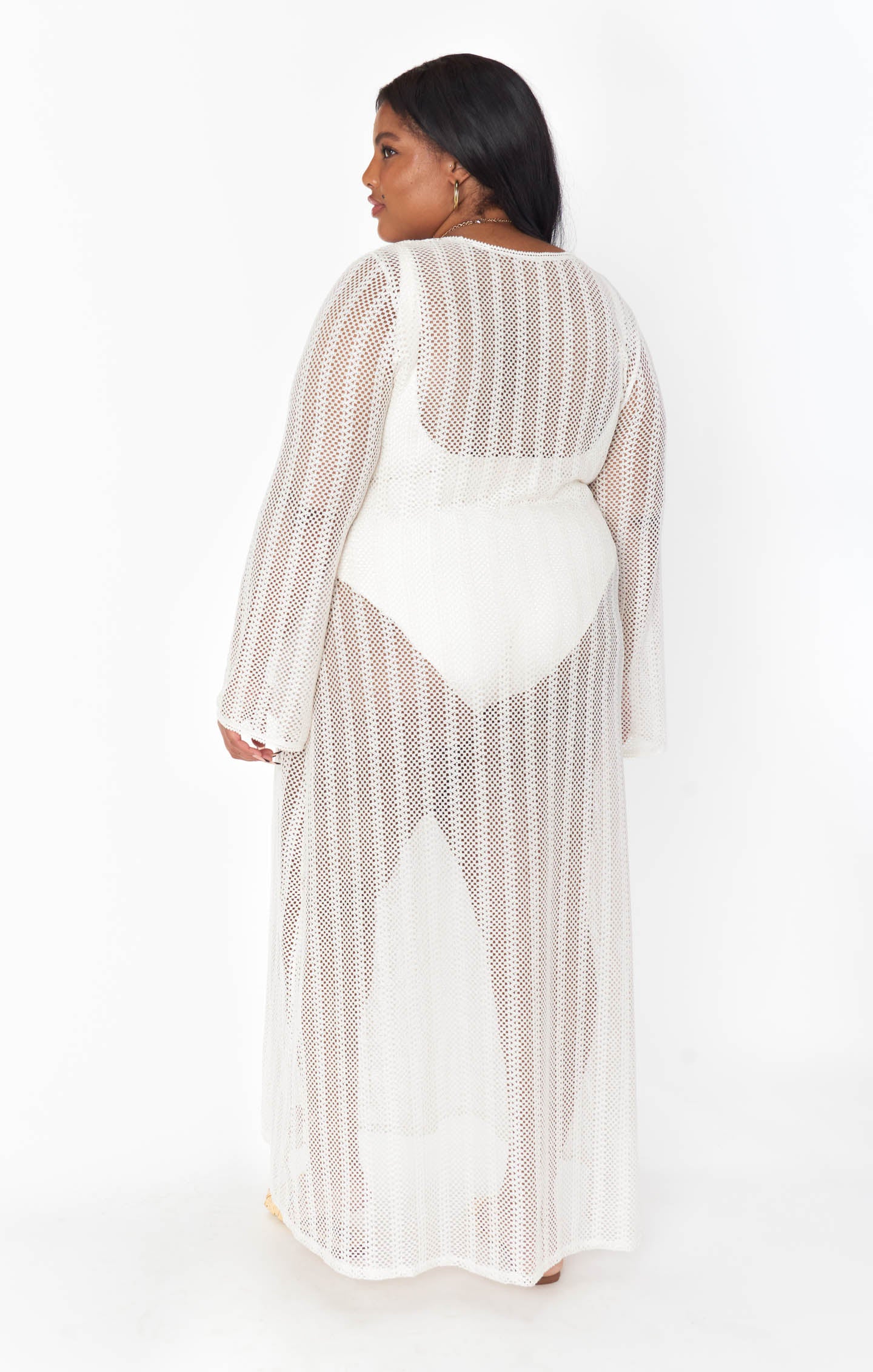 Vacay Coverup ~ White Crochet - Image 15