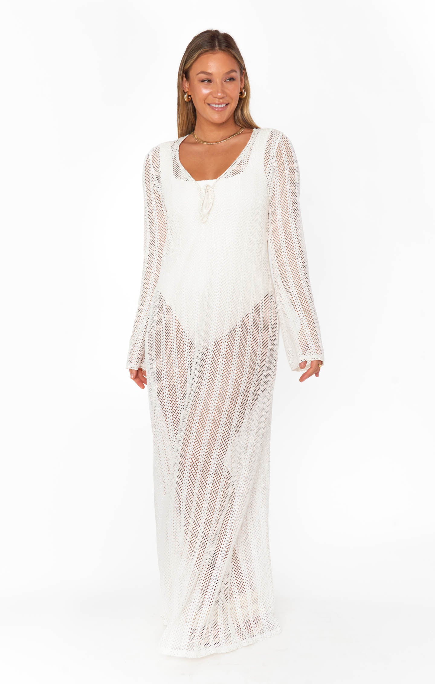 Vacay Coverup ~ White Crochet - Image 16