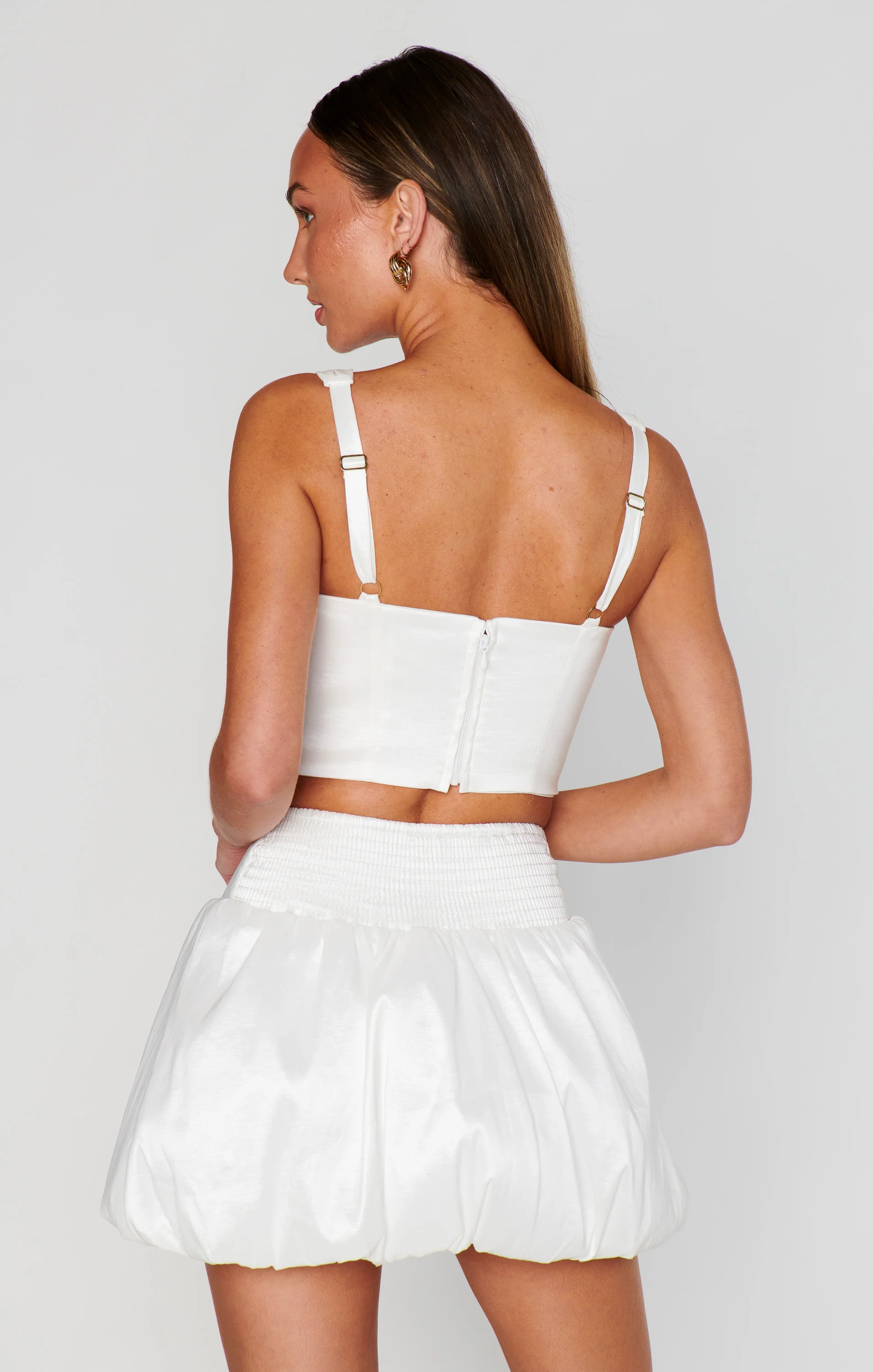 Vivianna Top ~ White Taffeta - Image 4