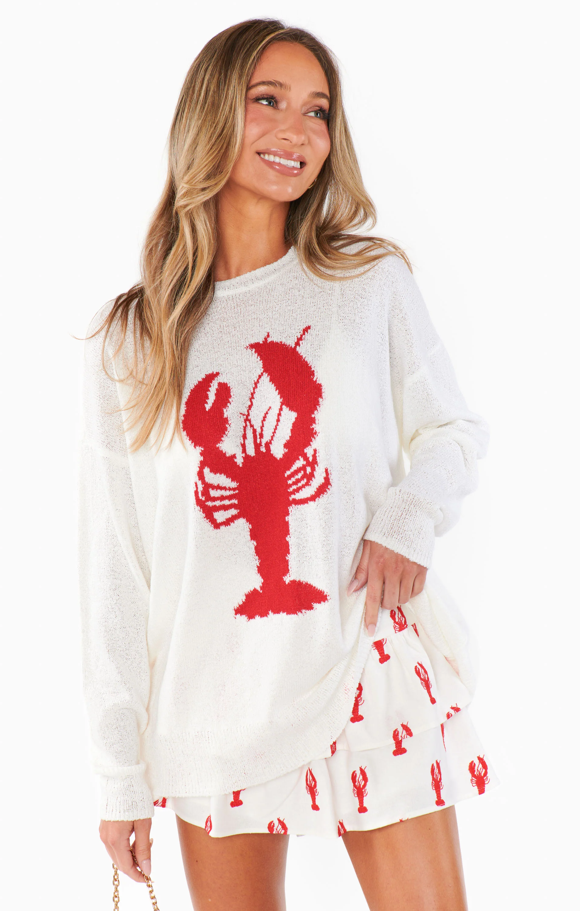 Woodsy Sweater ~ Lobster Knit - Image 4