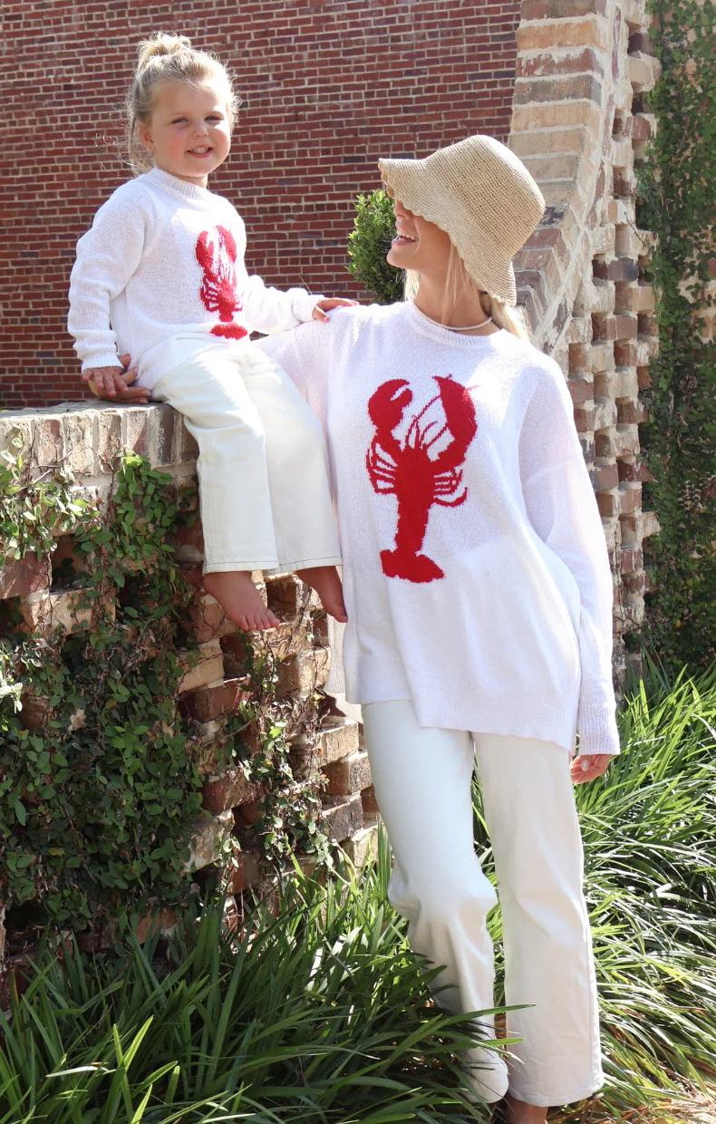 Woodsy Sweater ~ Lobster Knit - Image 8